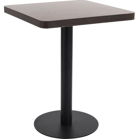 Table de bistro Marron foncé 60x60 cm MDF