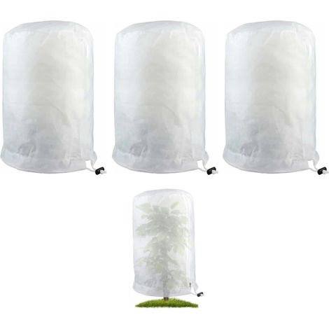 Housses Hivernage pour Plantes, Housse D'hivernage, Housse de Protection pour Plante Non Tissée Protection Contre Le Gel des Plantes en Pots et Vegetaux (140 x 200CM)-4PcS (1/4)