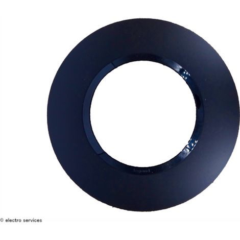 Legrand – Plaque ronde dooxie 1 poste – Finition noir velours – Utilisation intérieure – Compatible avec mécanismes Dooxie (1/6)