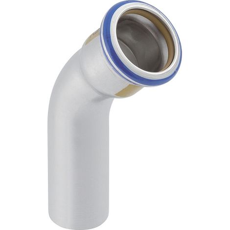 Geberit Mapress Edelstahl Bogen mit Einschubende, Gas, 45 Grad, D 76,1mm (1/5)