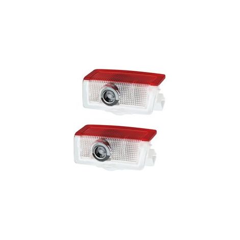 LED Lumière de Projecteur de Voiture, Lumière de Bienvenue de Porte de Voiture, Car LED Bienvenue Logo Compatible avec A B C E GL G GLC GLC GLS ML Classe M W246 W176 W205 W212 W213 - Pack de 2 H256 (1/5)