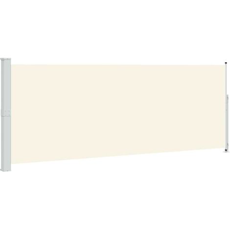 Maison Exclusive - Seitenmarkise Ausziehbar 180x514 cm Creme (1/5)