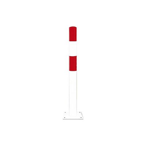 Bolardo de protección  tamaño S  rojo y blanco  para