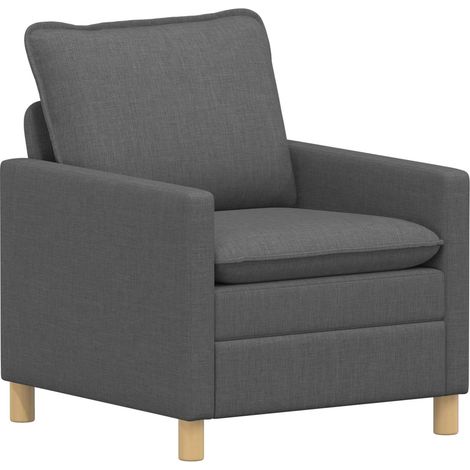 Sofa Dark Grey 76 x 81 x 87.5 cm Fabric vidaXL (1/5)