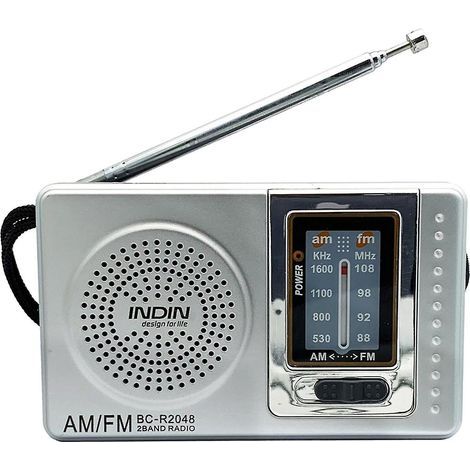 R2048 Mini enregistreur radio portable de poche à 2 bandes avec haut-parleur puissant de 0,5 W (1/4)
