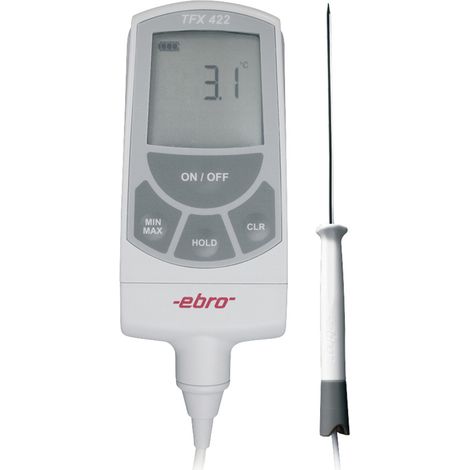 ebro TFX 422C-60 Einstichthermometer (HACCP)  Messbereich Temperatur -50 bis 200 °C  HACCP-konform