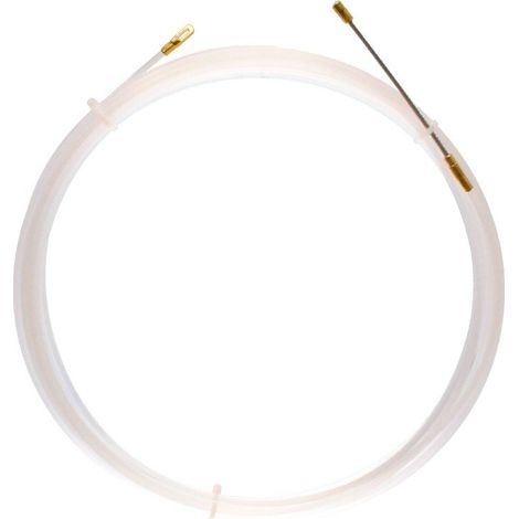 Sonda tiracavi in nylon, Ø3mm, 30 metri, con terminali fissi, bianca - Velamp SNF3-030