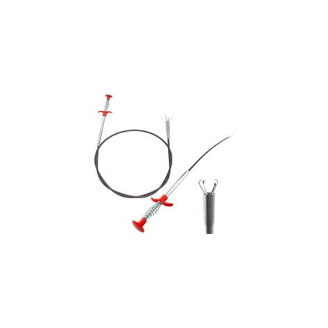 Pince de préhension flexible pour canalisations, outil de débouchage manuel 90 cm (1/5)