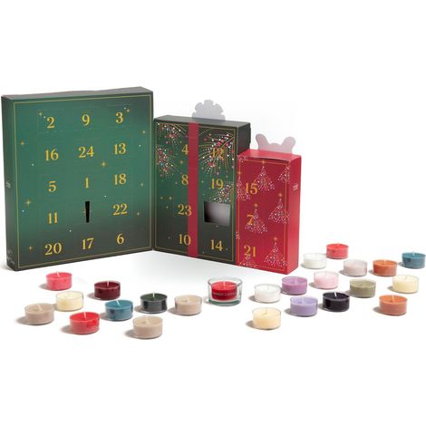 YANKEE CANDLE COFFRET CADEAU BOUGIES PARFUMÉES DE NOËL CALENDRIER DE L'AVENT 24 JOURS DE PARFUM CADEAUX DE NOËL PARFAITS POU