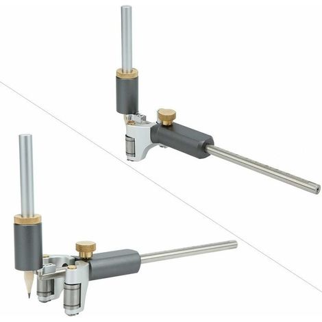 Calibrador de marcado, calibre de marcado de madera 2 en 1, calibre de marcado de precisión ajustable, herramienta de marcado multifuncional (1/5)