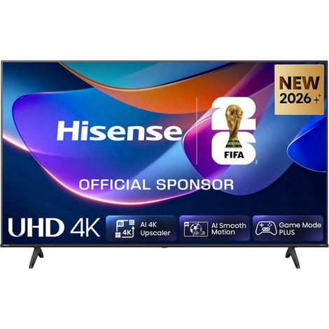 Téléviseur LED 4K UHD Hisense 65A6S 65 pouces Smart VIDAA U9.5 Noir HDMI 2.1 WiFi Bluetooth