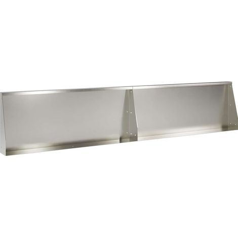 Retaining Wall 2 pcs 100 x 12 x 40 cm Stainless Steel Silver vidaXL