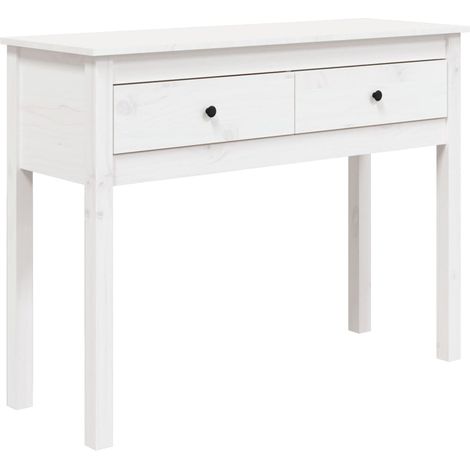 Maison Exclusive - Mesa consola de madera maciza de pino blanco 1