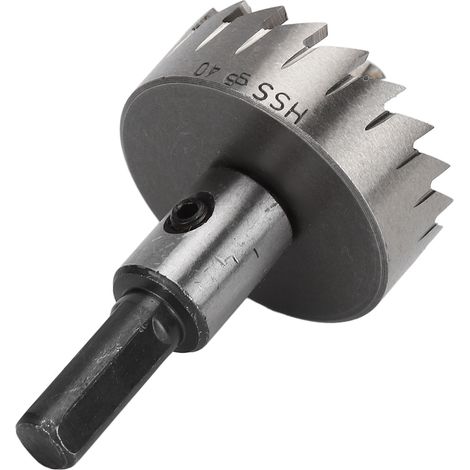 Scie cloche, foret de 40 mm en acier rapide, outil de perçage et de coupe pour métaux (1/5)