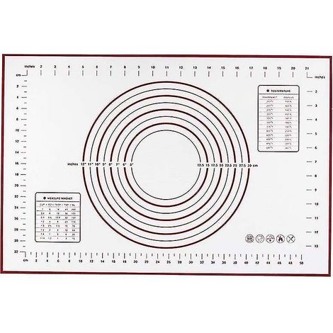 Tapis à pâtisserie en silicone extra large 23,6 x 31,5 pouces (1/5)