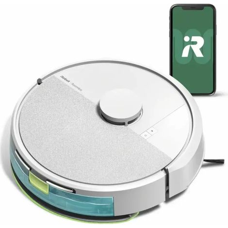iRobot Roomba 105 Combo, Robot Aspirapolvere Lavapavimenti, Bianco