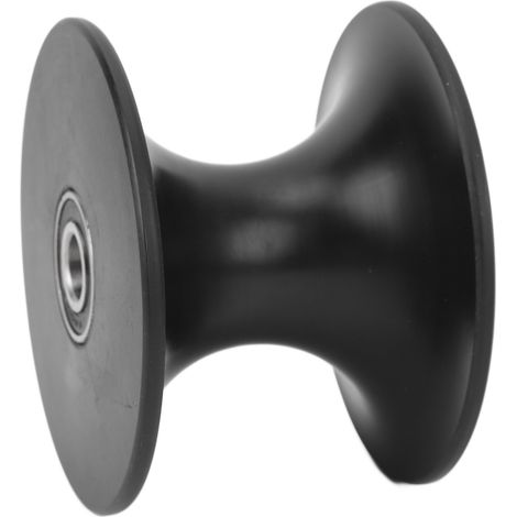 Rouleau de remorque de bateau 90X64mm, arc d'absorption des chocs pour remorques de yacht noir (1/5)