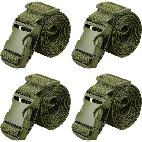 Verstellbarer Befestigungsgurt – 65 Zoll x 1 1/2 Zoll – Für Koffer und Gepäck – 4 Stück (1/5)