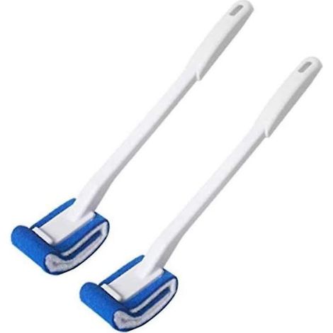 Brosse de toilette Brosse de cuvette Brosse de salle de bain Brosse de toilette sous le rebord Brosse de toilette incurvée anti-rayures (1/2)