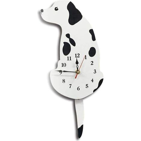 Horloge murale pour chambre d’enfant, design chien, décoration de chambre enfant (1/3)