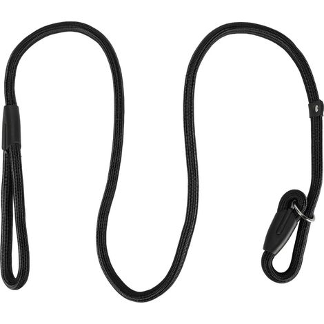 Rutschfeste, verstellbare, robuste Hundeleine aus weichem Nylon, Zugseil für kleine und mittelgroße Hunde, Welpen, schwarz, Größe S (0,6 x 140 cm / 0,2 x 55,1 Zoll) (1/5)