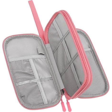 Organisateur de Câbles en Tissu Oxford Double Compartiment Numérique Léger et Réutilisable pour Accessoires Électroniques, pour Bureau et Voyage d'affaires (1/5)