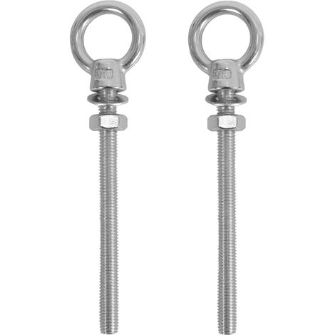 Boulon À Œil - Lot De 2 - Acier Inoxydable 316 - Levage Et Suspension - M10 X 120 Mm (1/5)