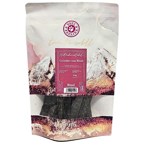 Grissini con carne magra di manzo, mela e cocco 200 g per cani snack per cani a basso contenuto di grassi e supporto digestivo Paul & Paulina (1/4)