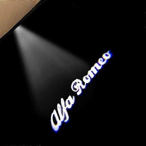 Lampe de projecteur de porte Led Loho de voiture, 2 pièces, pour Alfa Giulia Giulietta Mito Stelvio Brera 147 156 159( 9) (1/5)