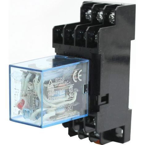 sourcing map AC 110V/120V 4bobine commande moteur électromagnétique PDT Indicateur Relais