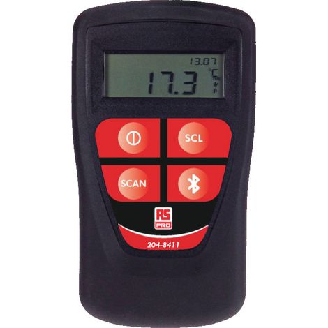 Thermomètre numérique RS PRO, 1 voie de mesure pour E, J, K, N, R, S, T ( Prix pour 1 ) (1/2)