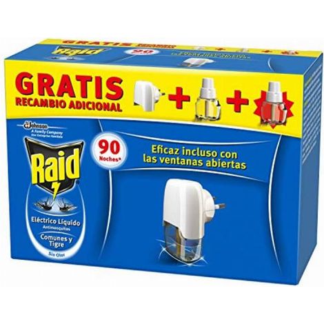 Fumigatore elettrico Raid con insetticida + due cartucce (1/4)