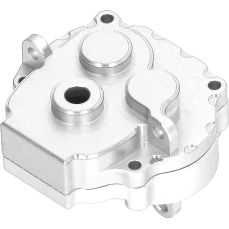 Boîtier de boîte de vitesses en alliage d'aluminium avec engrenages en acier pour voiture RC Traxxas 1/18 TRX4M (pièces de rechange argentées)