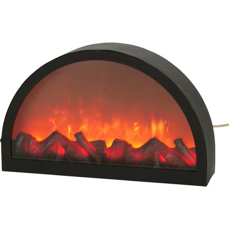 Dekorativer Kamin mit Flammeneffekt, USB-Stromversorgung, 41 x 10 x 25 cm (1/3)