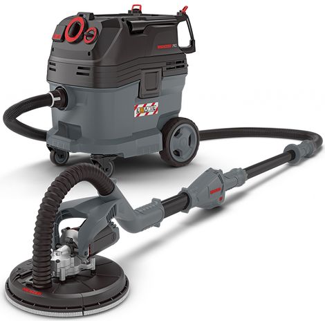 Système de ponçage sans poussière MENZER LHS 225 – Aspirateur de sécurité VCL 530 PRO Antistatic – Puissance 1380W – Pour chantiers humides