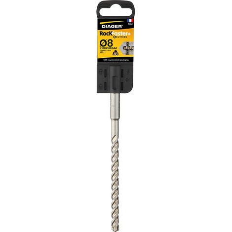 ROCKFASTER+ 6 punte SDS-Plus per calcestruzzo Ø10x260 mm - DIAGER - 118D10L0260 (1/3)