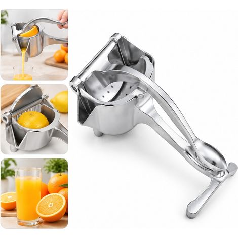2 Pcs Presse Agrumes Manuel Alliage d'Aluminium Extracteur Jus Orange Citron Pamplemousse Levier Cuisine Bar Sans Electricite (1/5)