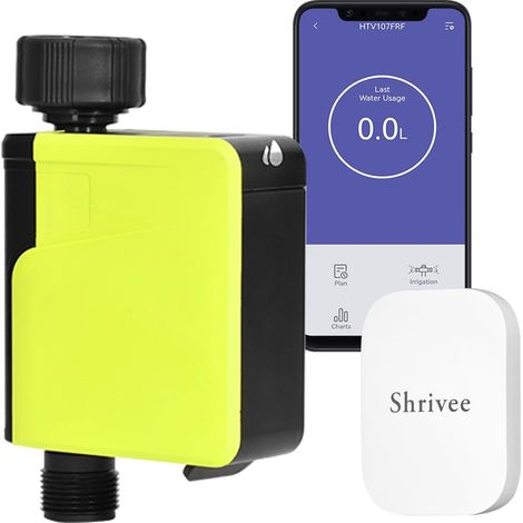 Minuterie d'irrigation Automatique Intelligente, minuteur d'eau WiFi pour arroseurs de pelouse, avec Application et Surveillance de la consommation d'eau, pour Le Jardin (1/5)