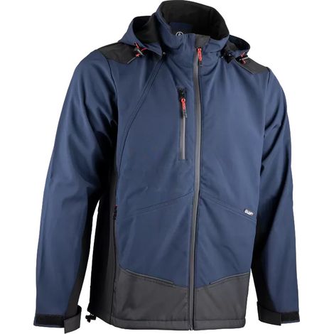 Zweifarbige Softshelljacke - Blau Schwarz - JOULE - LMA - 2308-S