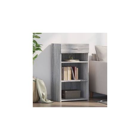Buffet sonoma gris 50x42,5x93 bois d'ingénierie (1/5)
