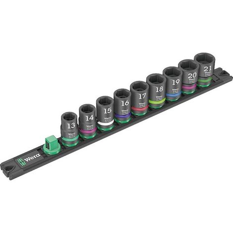 [NEUWERTIG] B-Ware Wera Steckschlüsselsatz Impaktor 1/2" 9-teilig Nuss-Satz auf Magnetleiste (1/2)