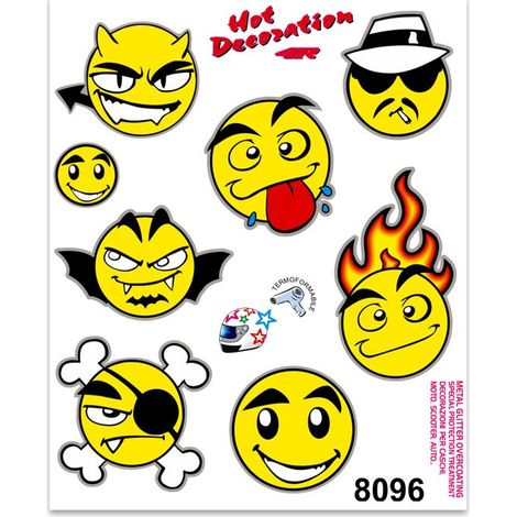 Adesivi Stickers Medi Emoji 13,5 x 16 cm (1/4)