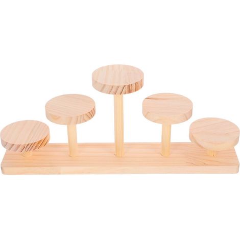 Présentoir en bois pour figurines articulées (2 pièces) - Socle de présentation sûr, robuste et pratique (1/5)