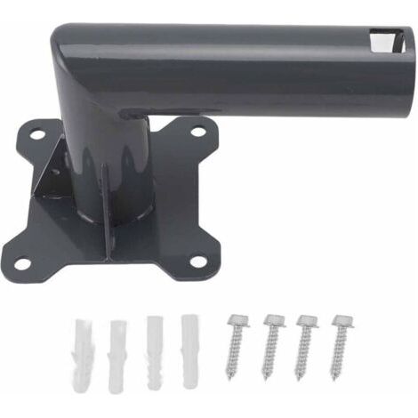 Kit de montage pour support de poteau d'antenne parabolique Internet par satellite robuste en alliage d'aluminium Starlink pour mur de toit de type court (1/4)