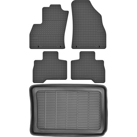 Fiat Fiorino / Qubo III Kombivan desde 2008 SET - Alfombrillas de goma para coche + alfombrilla para maletero
