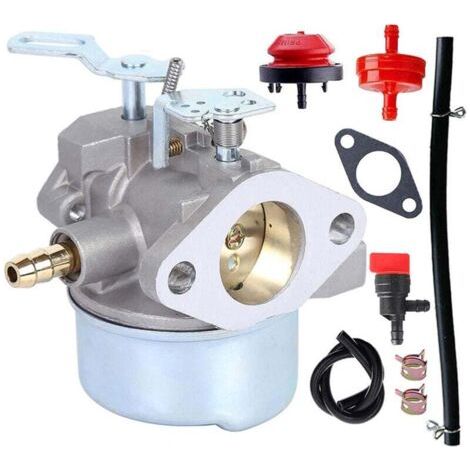 Compatible avec carburateur 640052 640054 640058 640058A 640349 pour générateur de souffleuse à neige Tecumseh HMSK80 HMSK90 HMSK100 LH318SA LH358SA 8HP 9HP 10HP 640052 (1/4)