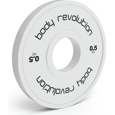 2 x 0.5kg Fractional Bumper Plates