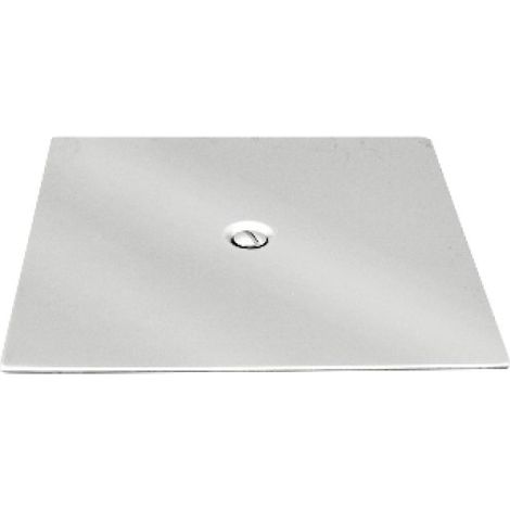 PIASTRA IN ACCIAIO QUADRATA 150 X 150 mm