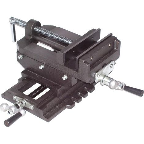 2-Achsen Maschinenschraubstock 150 mm 6" Schraubstock Kreuztisch 55524 (1/4)