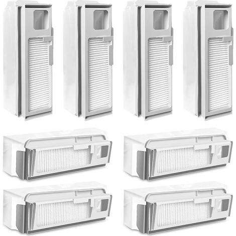 Confezione da 8 sacchetti monouso per la polvere con filtro HEPA per aspirapolvere robot NARWAL Freo X Ultra, sacchetto di ricambio per la polvere da 1 litro grande (1/5)